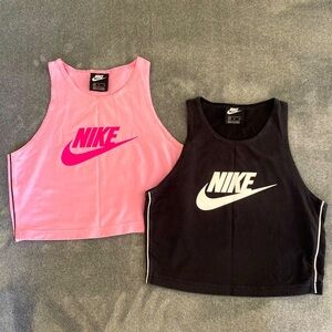 Nike Cropped Tank Tops (two)
